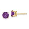 Image 1 : 14k 6 mm Amethyst Post Earrings