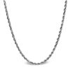 Image 1 : Diamond Cut Rope Sterling Silver Necklace - 20 in.