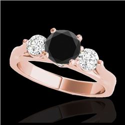 1.21 ctw Intense Yellow Diamond Necklace 10K Rose Gold