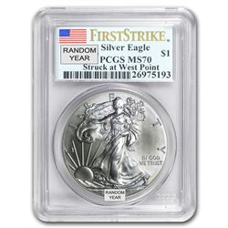1986-Current Silver Eagle MS-70 NGC/PCGS (Random Year\, Spotted)