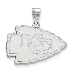 Sterling Silver Kansas City Chiefs Large Pendant