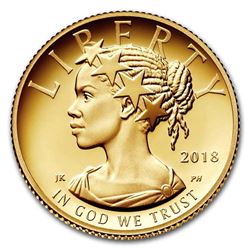 2018-W 1/10 oz American Liberty Gold Proof (w/Box and COA)