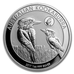2017 Australia 1 oz Silver Kookaburra BU (Shark Privy)