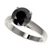 Image 1 : 0.76 ctw Intense Blue Diamond Ring 10K White Gold