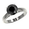 Image 2 : 0.76 ctw Intense Blue Diamond Ring 10K White Gold