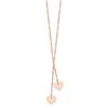 Image 1 : 14k Rose Gold Fancy Heart w/1 in ext. Necklace - 18 in.