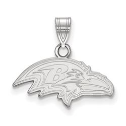 Sterling Silver Baltimore Ravens Small Pendant