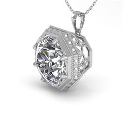 4.74 ctw Ruby & Diamond Ring 14K White Gold