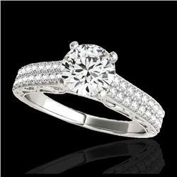 27 ctw Green Tourmaline & VS/SI Diamond Bracelet 14K White Gold