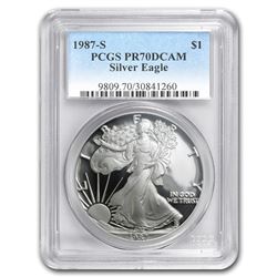 1987-S Proof Silver American Eagle PR-70 PCGS (Registry Set)
