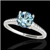 Image 1 : 2.59 ctw Fancy Black Diamond Solitaire Ring 10K Rose Gold