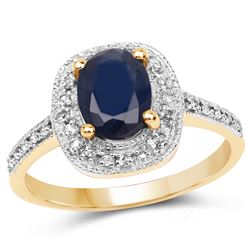 2.50 ctw Genuine Blue Topaz .925 Sterling Silver Ring