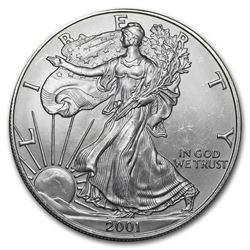 2001 1 oz Silver American Eagle (Abrasions)