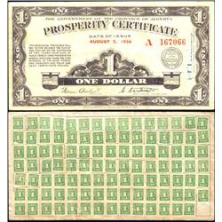 1936 Alberta Prosperity VF, 104 Stamps