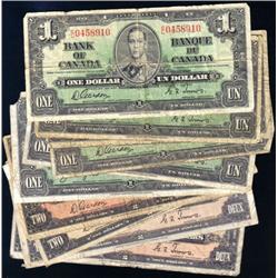 Canada 1937 ten note group