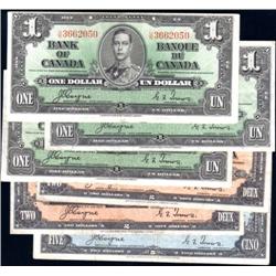 Canada 1937 six note group