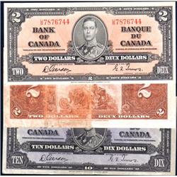 Canada 1937 three note group