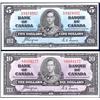 Image 1 : Canada 1937 Five and Ten Dollars, EF