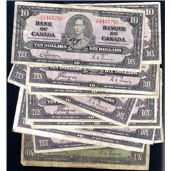 Canada 1937 eleven note group