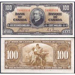Canada 1937 $100 BC-27c PMG AU 58