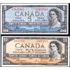 Image 1 : Canada 1954 Devils Face $5 & $50, VF