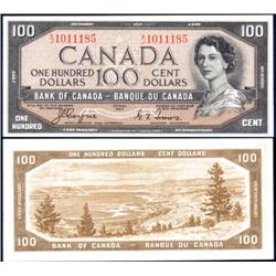 Canada 1954 Devils Face $100, AU