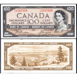 Canada 1954 Devils Face $100, EF
