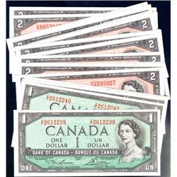 Canada 1954 eighteen note group