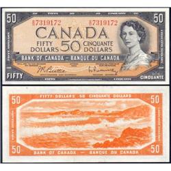 Canada 1954 50 Dollars BC-42b PMG AU 58