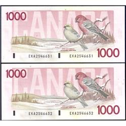 Canada 1988 $1000 Two Consec, CCGS UNC