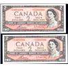 Image 1 : Canada Replacement 1954 $2 BC-38cA Uncs