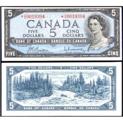 Canada Replacement 1954 $5 BC-39bA, EF