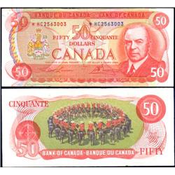 Canada Replacement 1975 $50 BC-51aA VF+