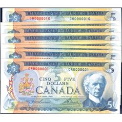 Canada 1972 $5 BC-48b CR0000001-010 Unc