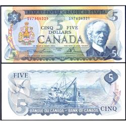 Canada 1972 $5 BC48b Ladder SV7654321