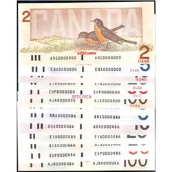 Canada 1986-1991 Specimen & Low Numbers