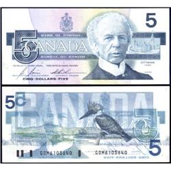 Canada $5 1986 100% Offset Reverse, Unc