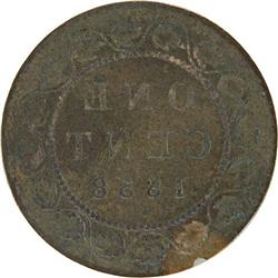 Canada Large Cent 1858 Brockage