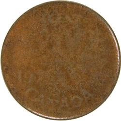 Canada One Cent 197? Die Cap Strike