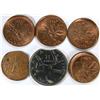 Image 1 : Canada, six Elizabeth error pieces