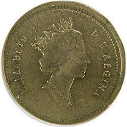 Canada Cent 1996 on a Foreign Planchet