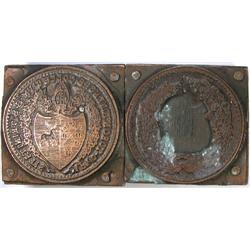 Pair of Printing Blocks for Leroux 150