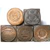 Image 1 : Group of 5 Printing Blocks for Leroux