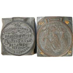 Pair Printing Blocks for Leroux 1635b c