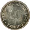 Image 1 : Germany 20 Pfennig 1876F PCGS MS-66
