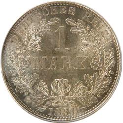 Germany 1 Mark 1887A PCGS MS-64