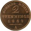 Image 2 : Prussia 2 Pfennig 1869 NGC PR-64 Red