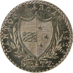 Aargau 5 Batzen 1826 NGC MS-66