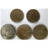 1865, 1866. Plus Nickels 1866, 67, 69