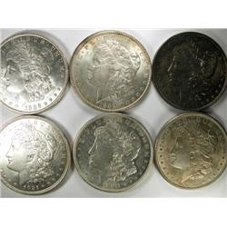 1886-1921 6 pieces, AU and Uncirculated